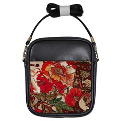 Floral Design 05 Girls Sling Bag