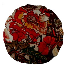 Floral Design 05 Large 18  Premium Round Cushions