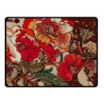 Floral Design 05 Two Sides Fleece Blanket (Small) 45 x34  Blanket Front