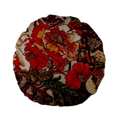 Floral Design 05 Standard 15  Premium Flano Round Cushions