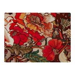 Floral Design 05 Two Sides Premium Plush Fleece Blanket (mini)