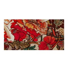 Floral Design 05 Satin Wrap 35  X 70 