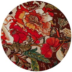 Floral Design 05 Wooden Puzzle Round by myclothy