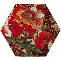 Floral Design 05 Wooden Puzzle Hexagon by myclothy