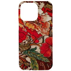 Floral Design 05 Iphone 15 Pro Max Black Uv Print Pc Hardshell Case by myclothy