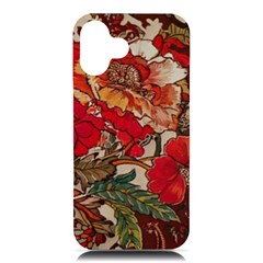 Floral Design 05 Iphone 16 Plus Black Uv Print Pc Hardshell Case by myclothy