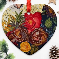 Floral Design 06 Ornament (heart) by myclothy