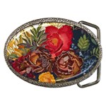 Floral Design 06 Belt Buckles Front