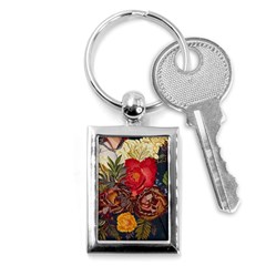 Floral Design 06 Key Chain (rectangle)