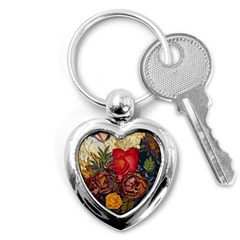 Floral Design 06 Key Chain (heart) by myclothy