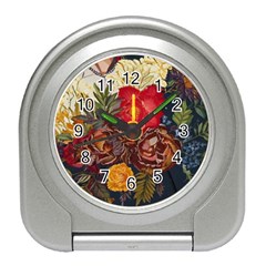 Floral Design 06 Travel Alarm Clock