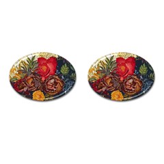 Floral Design 06 Cufflinks (oval)