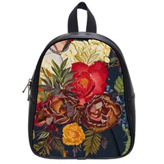 Floral Design 06 School Bag (small) by myclothy