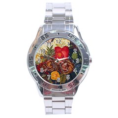 Floral Design 06 Stainless Steel Analogue Watch