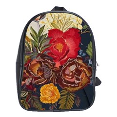 Floral Design 06 School Bag (xl)