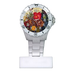 Floral Design 06 Plastic Nurses Watch