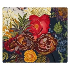 Floral Design 06 Two Sides Premium Plush Fleece Blanket (kids Size)