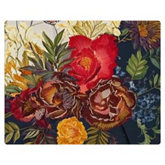 Floral Design 06 Two Sides Premium Plush Fleece Blanket (teen Size) by myclothy