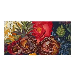 Floral Design 06 Satin Wrap 35  X 70 