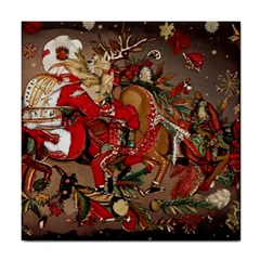 Christmas Art 01 Tile Coaster by myclothy