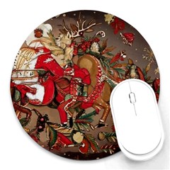 Christmas Art 01 Round Mousepad