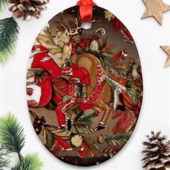 Christmas Art 01 Ornament (Oval)