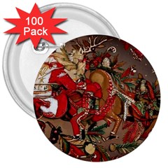 Christmas Art 01 3  Buttons (100 pack) 