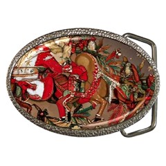 Christmas Art 01 Belt Buckles