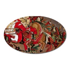 Christmas Art 01 Oval Magnet