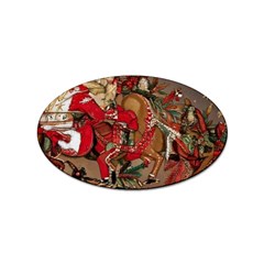 Christmas Art 01 Sticker Oval (10 pack)