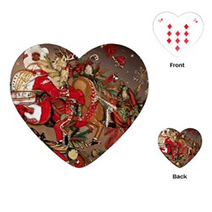 Christmas Art 01 Playing Cards Single Design (Heart)