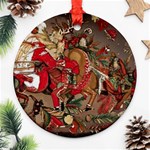 Christmas Art 01 Round Ornament (Two Sides) Front