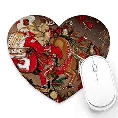 Christmas Art 01 Heart Mousepad