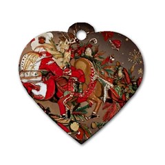 Christmas Art 01 Dog Tag Heart (One Side)