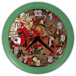 Christmas Art 01 Color Wall Clock Front