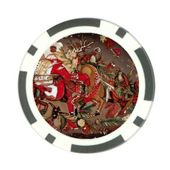 Christmas Art 01 Poker Chip Card Guard