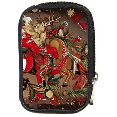 Christmas Art 01 Compact Camera Leather Case by myclothy