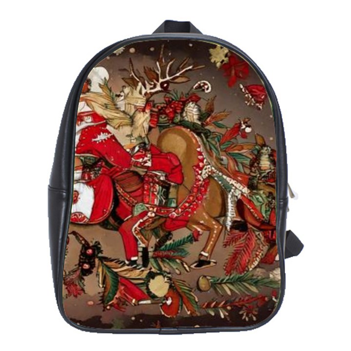 Christmas Art 01 School Bag (Large)