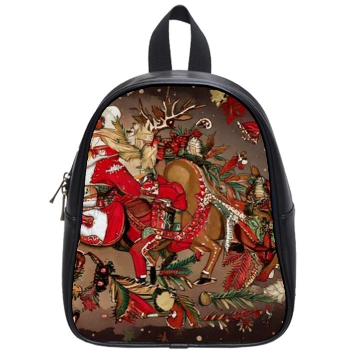 Christmas Art 01 School Bag (Small)