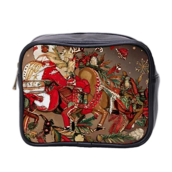 Christmas Art 01 Mini Toiletries Bag (Two Sides)