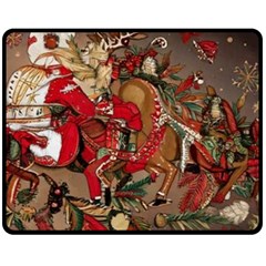 Christmas Art 01 Fleece Blanket (Medium)