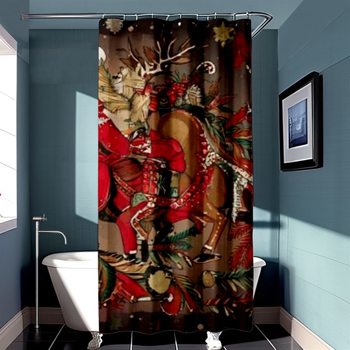 Christmas Art 01 Shower Curtain 36  x 72  (Stall) 