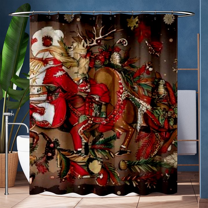 Christmas Art 01 Shower Curtain 60  x 72  (Medium) 