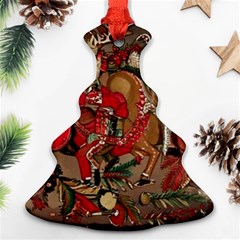 Christmas Art 01 Christmas Tree Ornament (two Sides) by myclothy