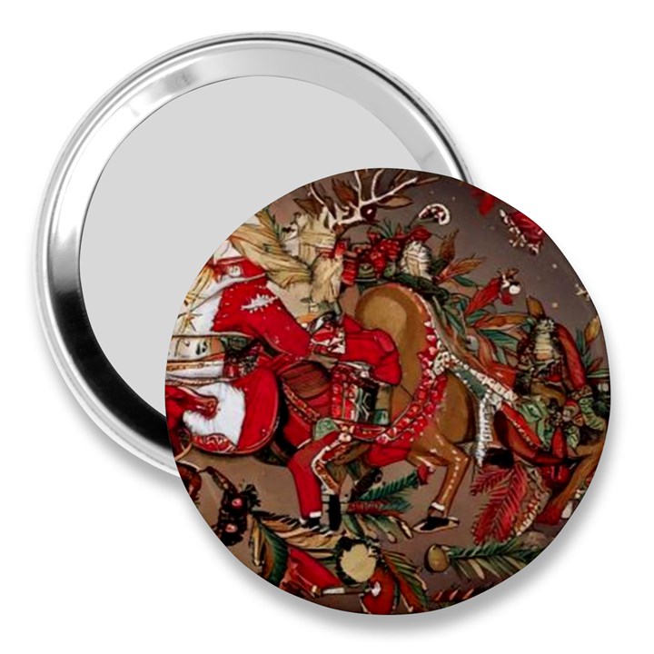 Christmas Art 01 3  Handbag Mirrors