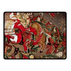 Christmas Art 01 Two Sides Fleece Blanket (Small)