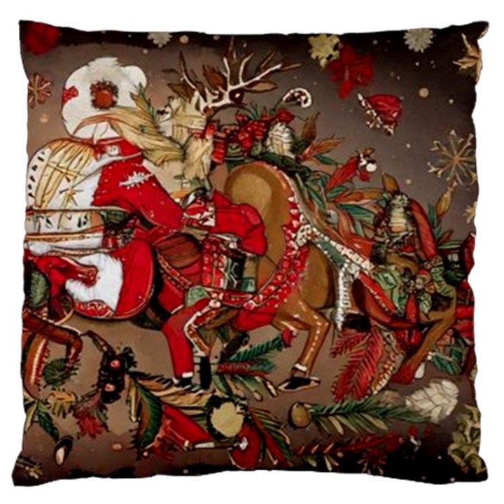 Christmas Art 01 Standard Premium Plush Fleece Cushion Case (One Side)