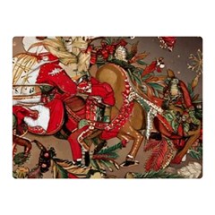 Christmas Art 01 Two Sides Premium Plush Fleece Blanket (Mini)