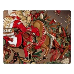 Christmas Art 01 Two Sides Premium Plush Fleece Blanket (large)