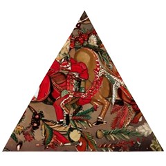 Christmas Art 01 Wooden Puzzle Triangle